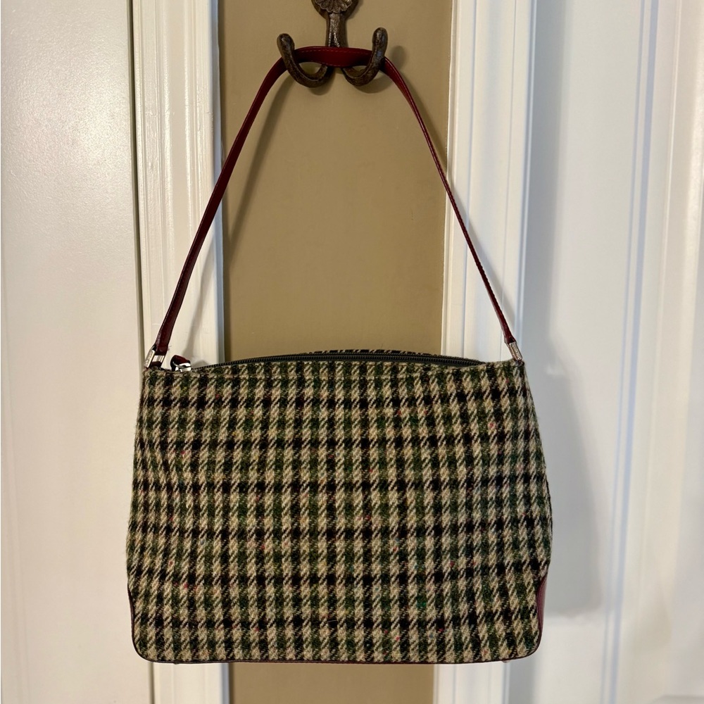 Kate Spade Plaid Wool Shoulder Bag